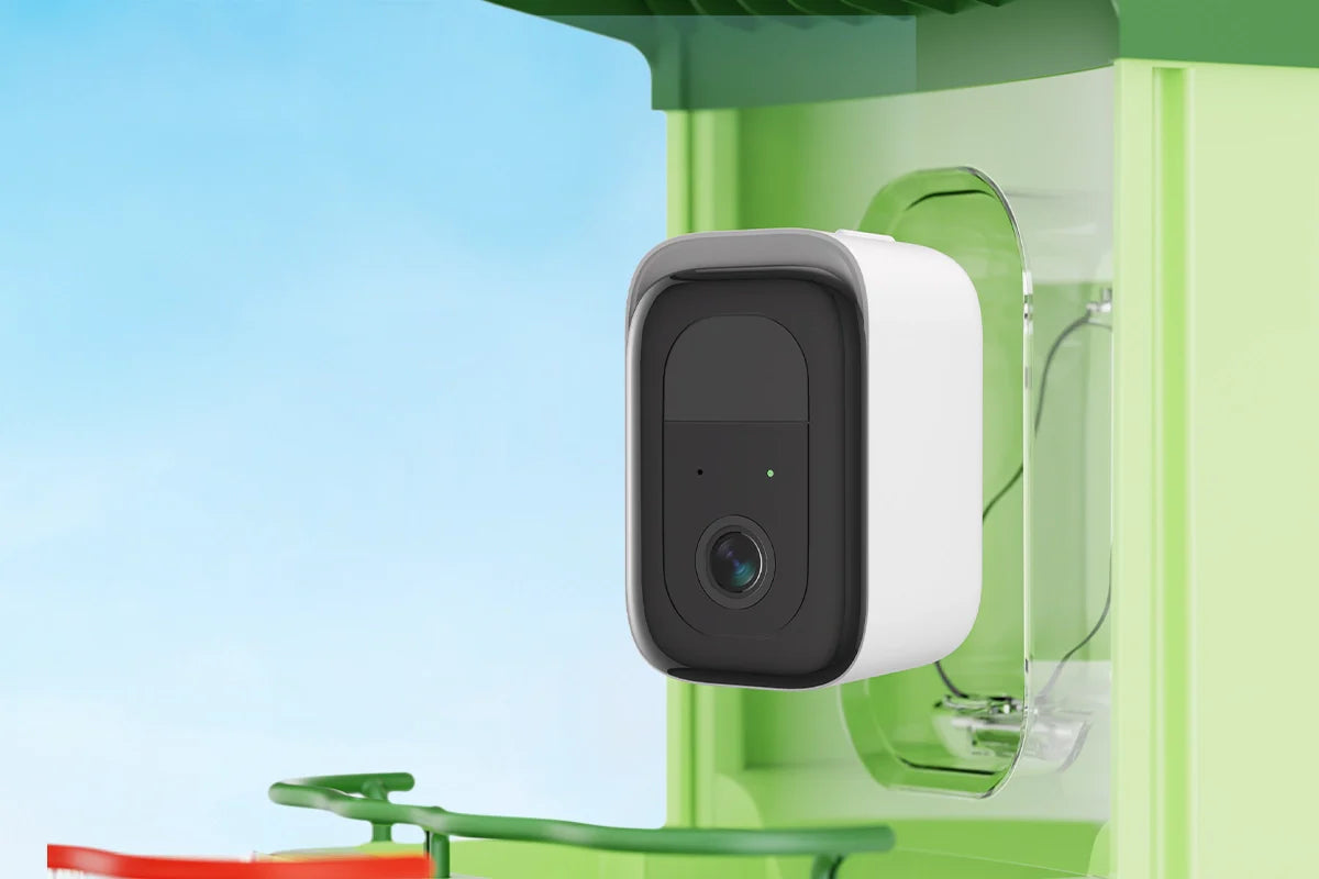 battery-operated bird feeder with camera