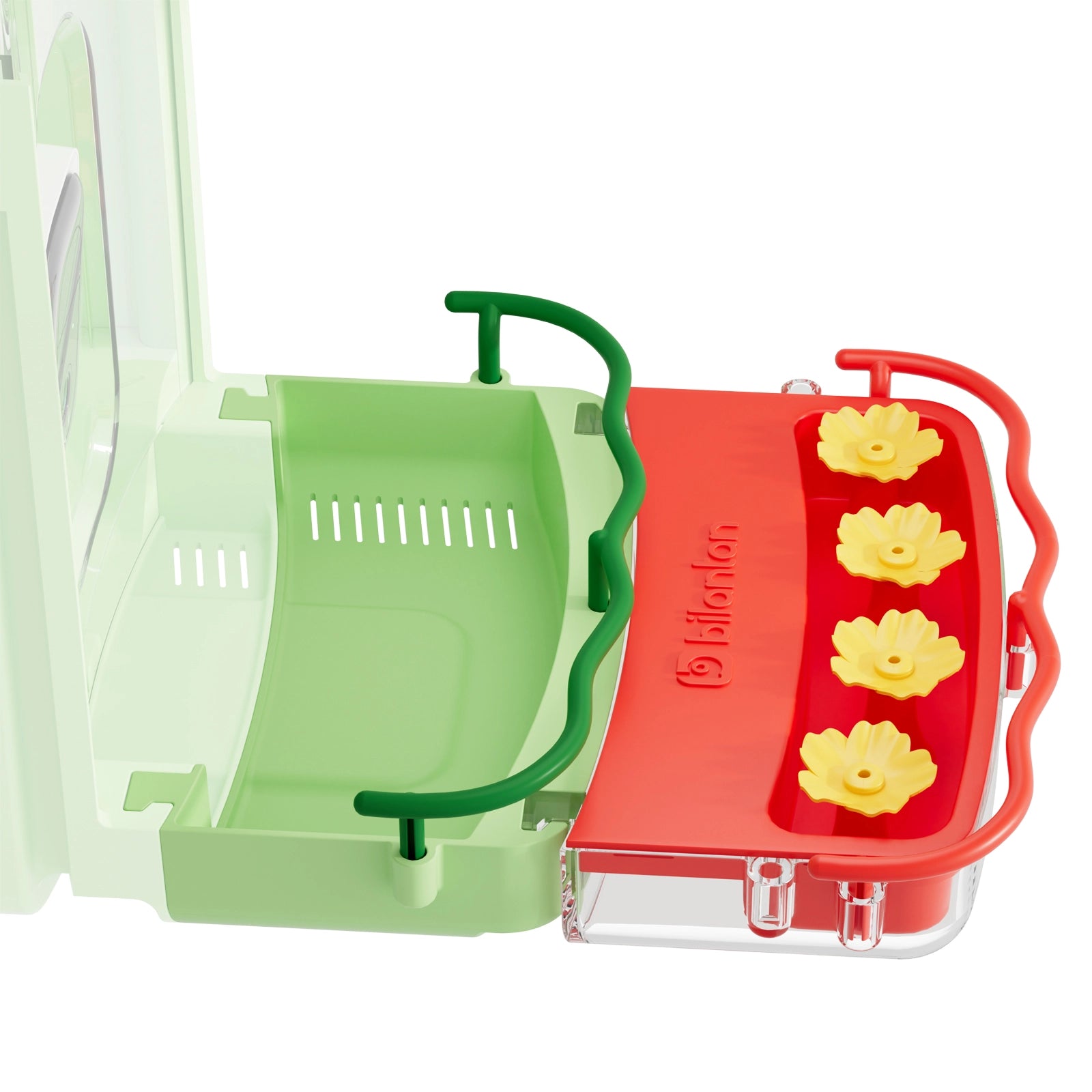 Bilantan hummingbird feeder & seed tray for BirdHi Ultra mimics blooms to draw hummingbirds,easy to install and clean,durable for outdoor charm