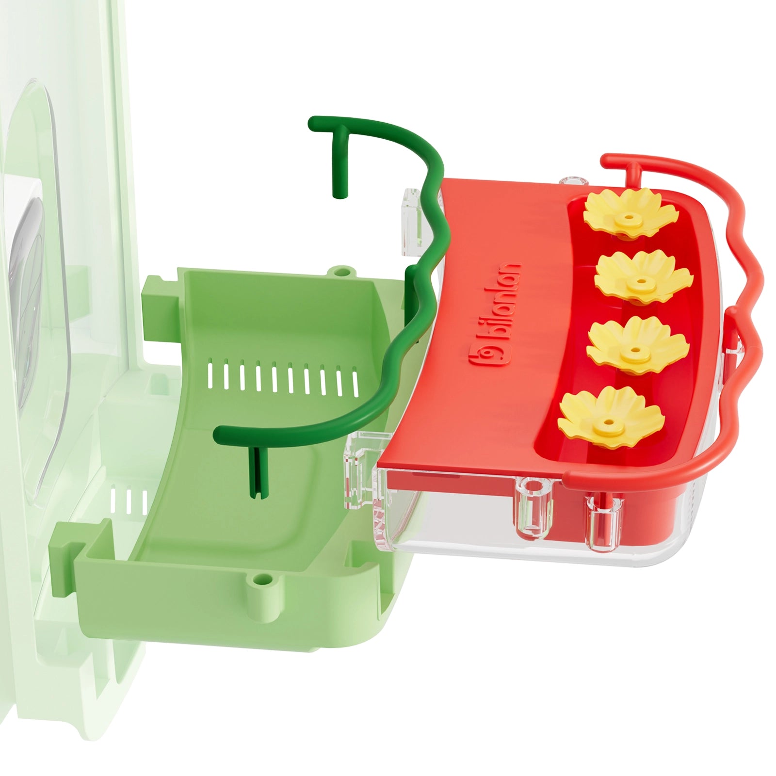 Bilantan hummingbird feeder & seed tray for BirdHi Ultra mimics blooms to draw hummingbirds,easy to install and clean,durable for outdoor charm