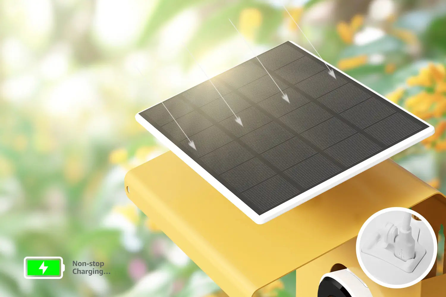 Bilantan Bird Feeder Solar Panel for HummerHi Bird Feeder with Camera