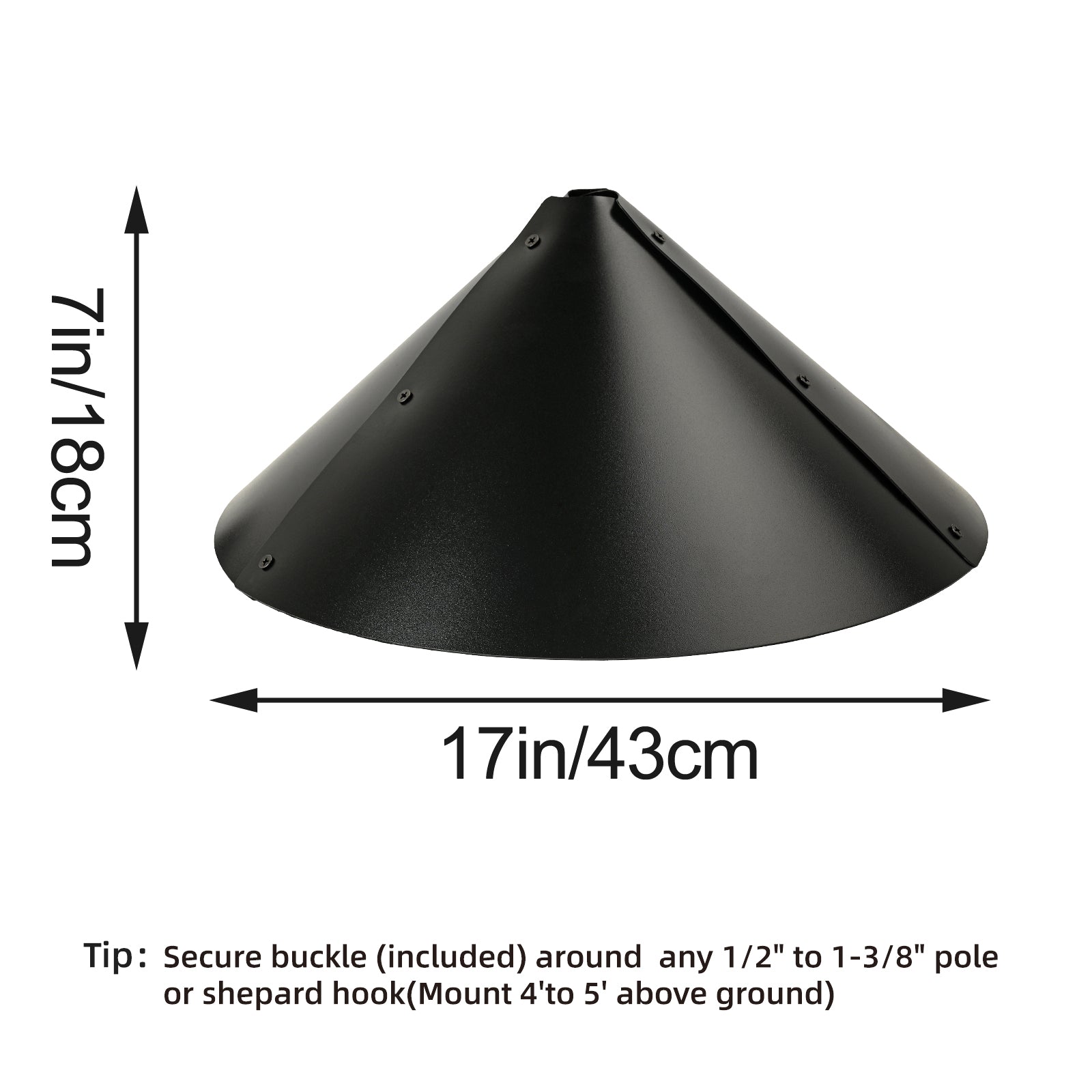 Squirrel Baffle for Bird Feeders