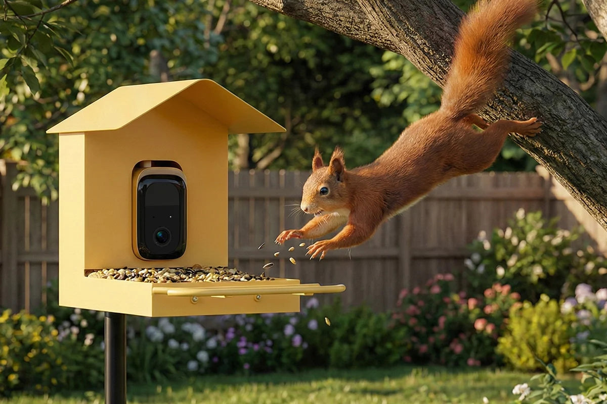 squirrel proof smart bird feeder