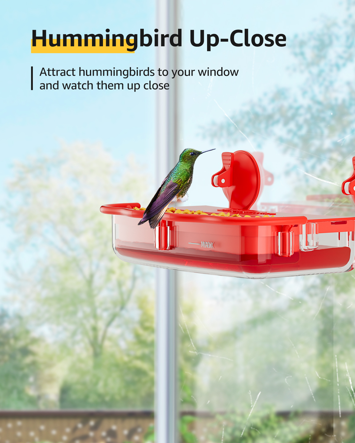 Patent 2 in1 Hummingbird Feeder