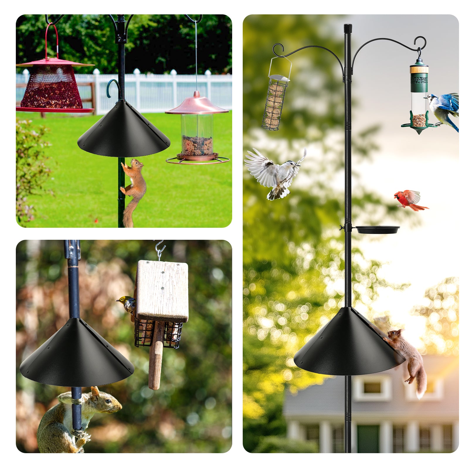 Squirrel Baffle for Bird Feeders